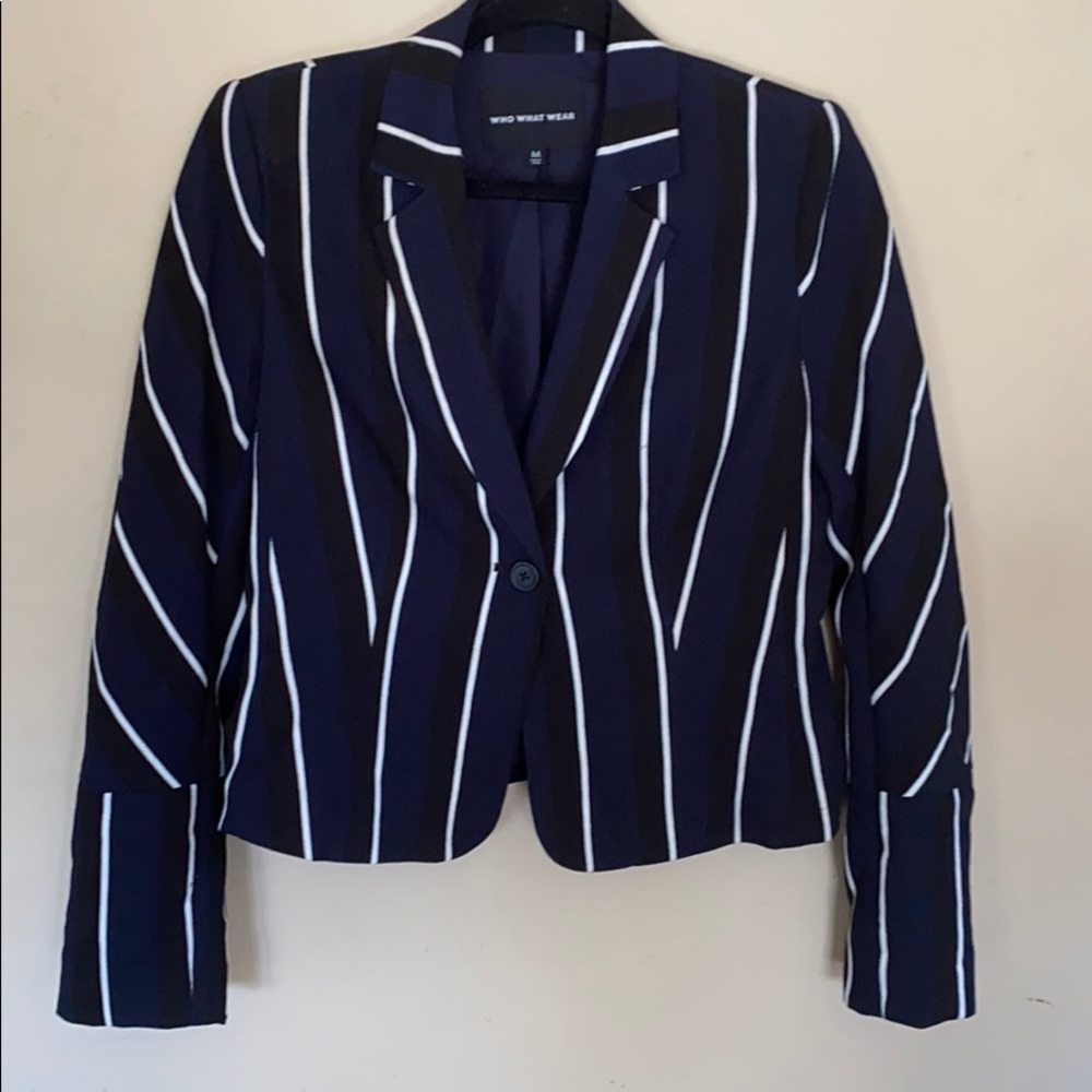 Fitted Blazer blue and black